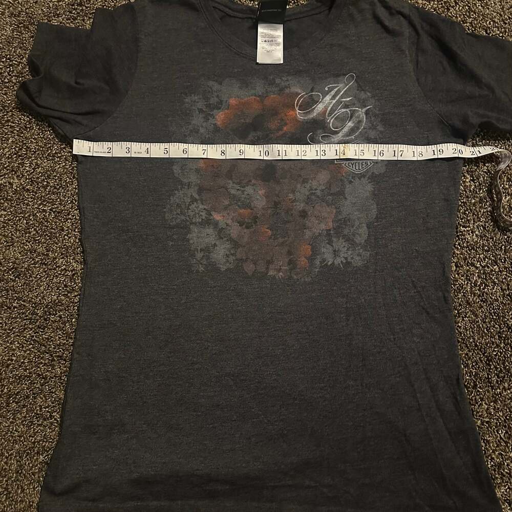 Vintage Y2K Harley Davidson Eagle Wing Graphic Biker Baby Tee - Picture 4 of 9